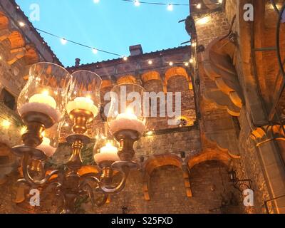 Schloss Hof am Abend Stockfoto