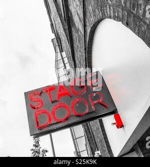 Das Old Vic Theatre, London, Stage Door Stockfoto