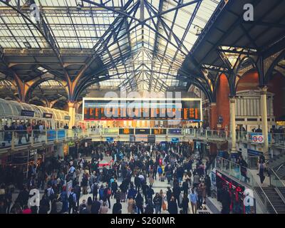 Der Bahnhof Liverpool Street, London Stockfoto