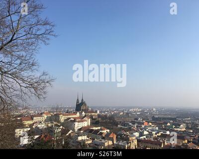 Brünn, Tschechische Republik, sonnig im Winter Stockfoto