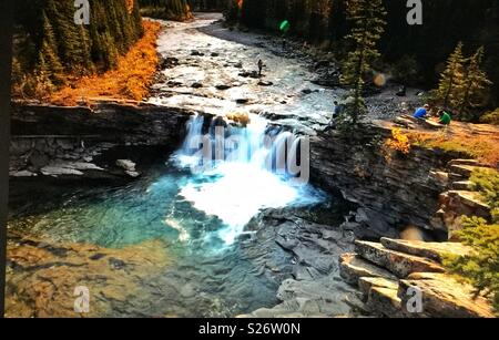 Schafe River Falls, Alberta, Kanada. Stockfoto