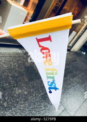 Flagge von Pride Parade in Toronto in Kanada Stockfoto