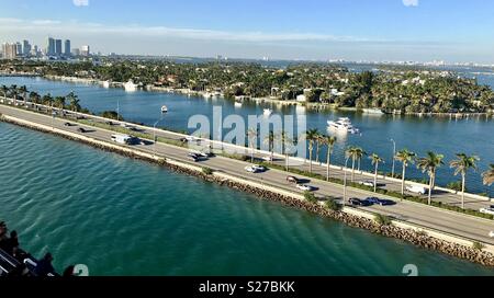Miami South Beach cruise sailaway Stockfoto