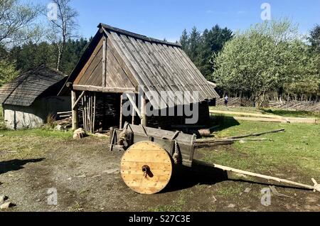 Viking Village Norwegen Stockfoto