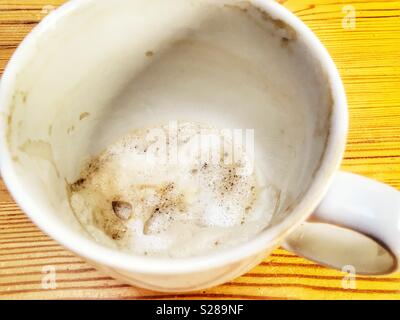 Leere Kaffeetasse Stockfoto