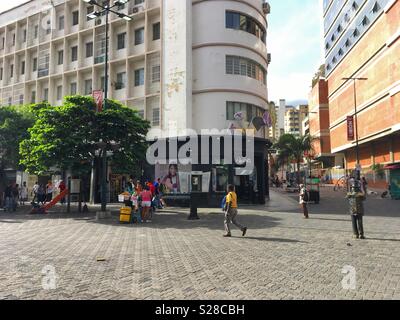 Sabana Grande Caracas Venezuela, Innenstadt. Vicente Quintero und Marcos Kirschstein. Stockfoto