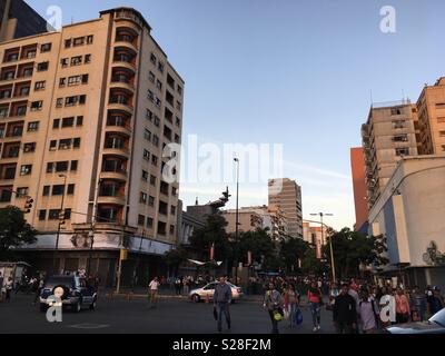 Der Boulevard von Sabana Grande, Caracas Venezuela Stockfoto