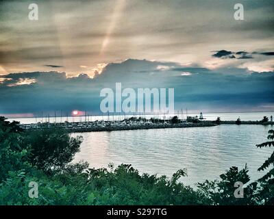 Natur Schönheit in Port Dalhousie, Ontario. Stockfoto