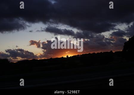 Sonnenuntergang Stockfoto