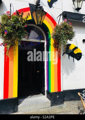 Gay Village Bar in Manchester, England Stockfoto