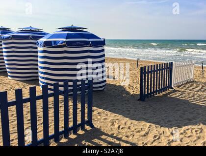 Der Strand von Cabourg, Normandie, Frankreich Stockfoto