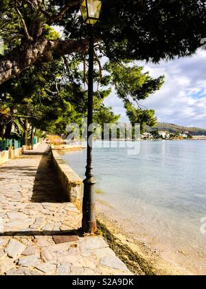 Puerto Pollensa Pine Walk, Mallorca Stockfoto