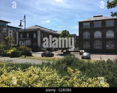 Wohnungen im Royal Arsenal, Woolwich Riverside, London Stockfoto