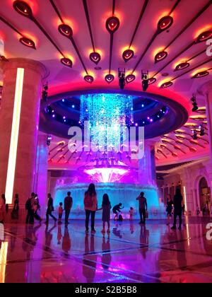 Der Diamant Lobby, Galaxy, Macau Hotel und Casino Stockfoto