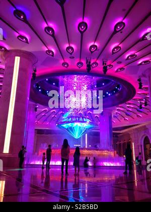 Der Diamant Lobby, Galaxy, Macau Hotel und Casino Stockfoto