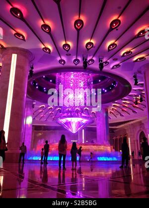 Der Diamant Lobby, Galaxy, Macau Hotel und Casino Stockfoto