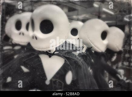 Anzeige von Halloween Dekorationen Stockfoto