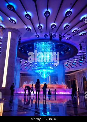 Der Diamant Lobby, Galaxy, Macau Hotel und Casino Stockfoto