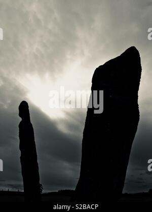 Steine und Licht Stockfoto