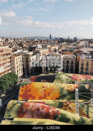 Markt Santa Caterina in Barcelona Stockfoto