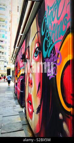 Street Art in Hongkong Stockfoto