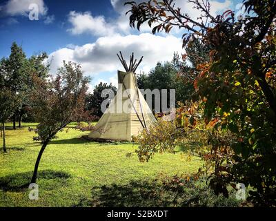 Ein Indianer Tipi in Guanajuato, Mexiko Stockfoto