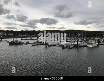 Burry Port Hafen, Carmarthenshire, Wales. Stockfoto