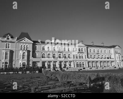 Die Cabot und das Royal Court Hotel Grosvenor Hotel, Weston-super-Mare, Großbritannien Stockfoto