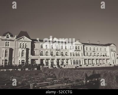 Die Cabot und das Royal Court Hotel Grosvenor Hotel, Weston-super-Mare, Großbritannien Stockfoto