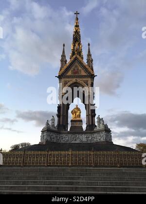 Prinz Albert Memorial in Kensington Gardens Stockfoto