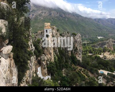 El Castell de Guadalest Stockfoto