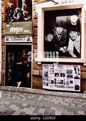 Die Beatles shop Liverpool Stockfoto