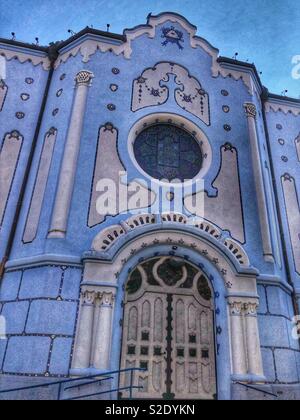 Die Blaue Kirche in Bratislava, Slowakei. Stockfoto