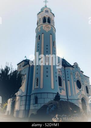 St. Elisabeth Katholische Kirche, aka Blaue Kirche, in Bratislava, Slowakei. Stockfoto