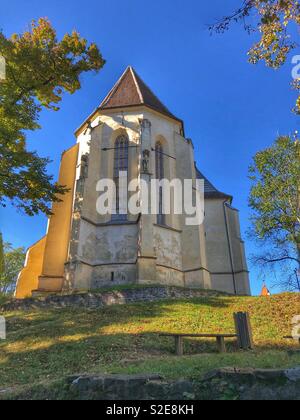 Kirche auf einem Hügel in Sighisoara Rumänien. Stockfoto