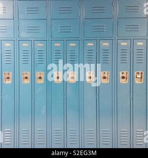 High School Schließfächer Stockfoto