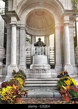 William Cullen Bryant Memorial, Bryant Park, New York City, USA Stockfoto