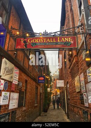 Godstall Lane, Chester Stockfoto