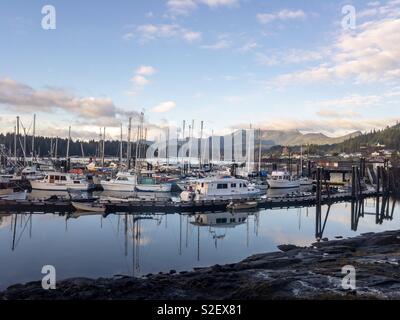 Queen Charlotte Harbour Stockfoto