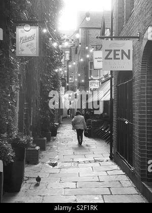 Einkaufen in Chester Stadtzentrum Stockfoto