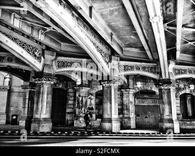 Viktorianische Eisenträger Road Bridge Struktur der Holborn Viadukt in London Stockfoto