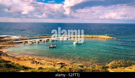 Agiou Georgiou Hafen, Άγιος Γεώργιος, Zypern Stockfoto