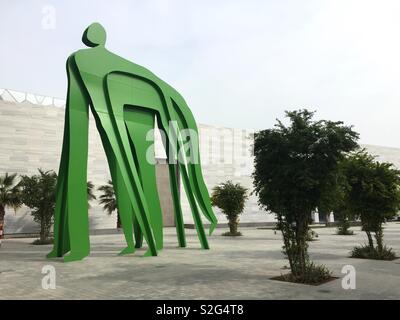 Skulptur auf dem Gelände der Neuen Scheich Abdullah Al Salem Kulturzentrum in Kuwait City, Kuwait Stockfoto