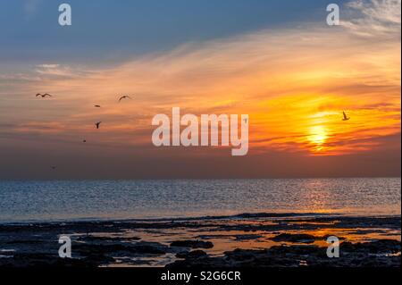 Sunrise Kuwait Stockfoto