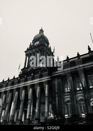 Leeds Rathaus, Zentrum der Stadt Leeds, Yorkshire, Vereinigtes Königreich Stockfoto