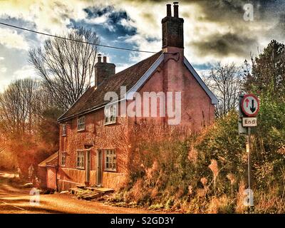 Ehemalige öffentliche Haus jetzt Wohn-, Hollesley Suffolk UK Stockfoto