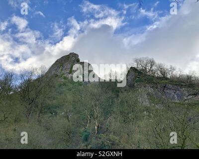 Thor's Höhle im Peak District Stockfoto