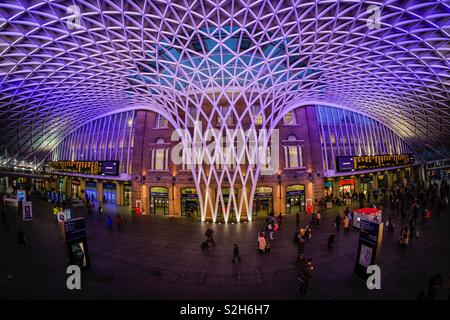 London Kings Cross Bahnhof. Großbritannien Stockfoto