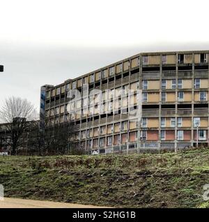 Park Hill Sheffield Wohnungen warten auf Renovierung Stockfoto