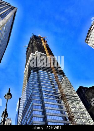 Ein Vanderbilt ist der Wolkenkratzer im Bau in Midtown Manhattan, New York City, USA Stockfoto